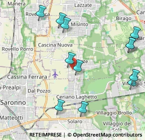Mappa Via Leopardi, 20815 Cogliate MB, Italia (2.4575)