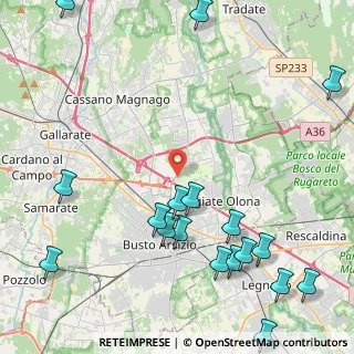 Mappa Via per Busto Arsizio, 21058 Castellanza VA, Italia (5.84667)