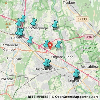 Mappa Via per Busto Arsizio, 21058 Castellanza VA, Italia (4.745)