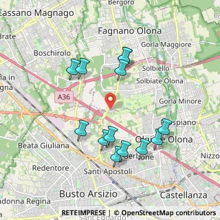 Mappa Via per Busto Arsizio, 21058 Castellanza VA, Italia (1.85923)