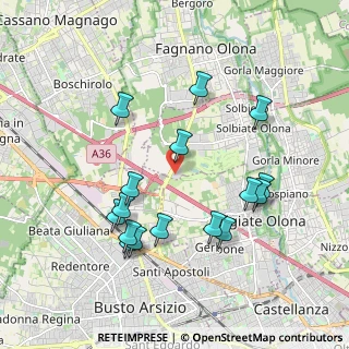 Mappa Via per Busto Arsizio, 21058 Castellanza VA, Italia (1.92563)