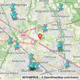 Mappa Via per Busto Arsizio, 21058 Castellanza VA, Italia (3.18222)