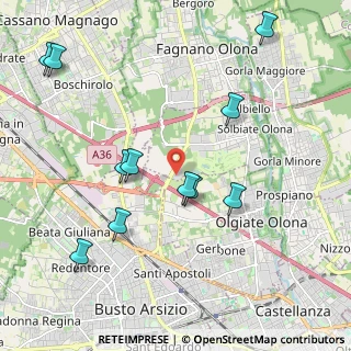 Mappa Via per Busto Arsizio, 21058 Castellanza VA, Italia (2.25818)