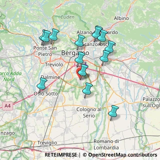 Mappa Via Roma, 24050 Zanica BG, Italia (7.40929)