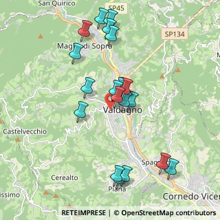Mappa Via Dalmazia, 36078 Valdagno VI, Italia (1.9075)