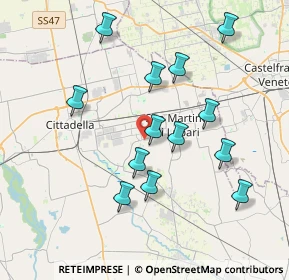 Mappa Via S. Francesco, 35019 Tombolo PD, Italia (3.66231)