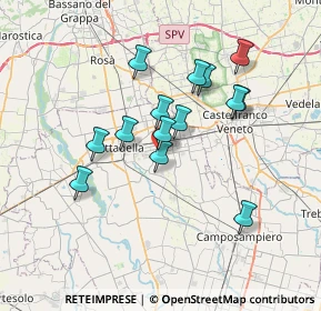 Mappa Via San Francesco, 35019 Tombolo PD, Italia (6.01429)