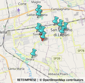 Mappa Via S. Francesco, 35019 Tombolo PD, Italia (1.55167)