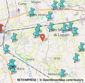 Mappa Via San Francesco, 35019 Tombolo PD, Italia (2.8825)