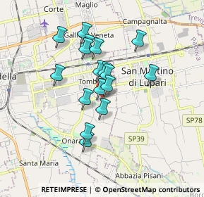 Mappa Via S. Francesco, 35019 Tombolo PD, Italia (1.36353)