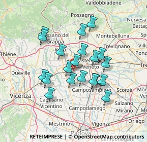 Mappa Via San Francesco, 35019 Tombolo PD, Italia (11.6325)