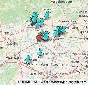 Mappa Via S. Francesco, 35019 Tombolo PD, Italia (10.556)