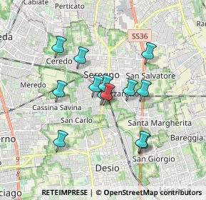 Mappa Via Milano angolo, 20831 Seregno MB, Italia (1.41692)
