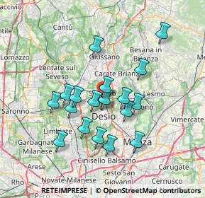 Mappa Via Milano angolo, 20831 Seregno MB, Italia (5.89842)
