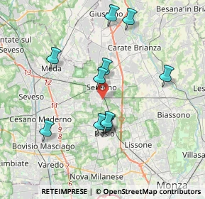 Mappa Via Milano angolo, 20831 Seregno MB, Italia (3.52)