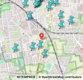 Mappa Via Milano angolo, 20831 Seregno MB, Italia (0.692)