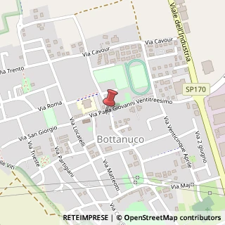 Mappa Via Papa Giovanni XXIII, 20, 24040 Bottanuco, Bergamo (Lombardia)