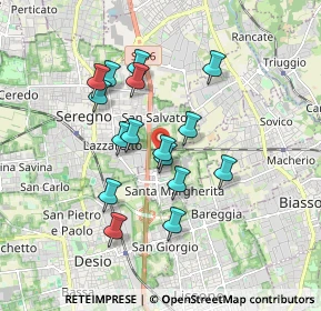 Mappa Via Fiume, 20833 Giussano MB, Italia (1.505)