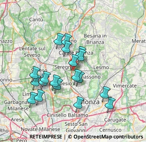 Mappa Via Fiume, 20833 Giussano MB, Italia (6.45474)