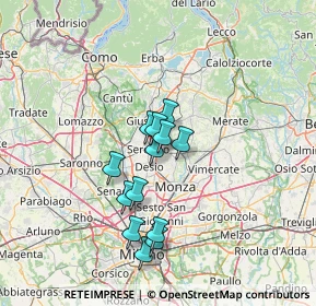 Mappa Via Fiume, 20833 Giussano MB, Italia (10.61615)