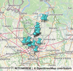 Mappa Via Fiume, 20833 Giussano MB, Italia (8.182)