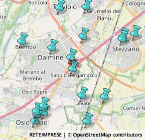 Mappa Via Brigata di Dio, 24044 Dalmine BG, Italia (2.54722)