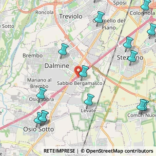 Mappa Via Brigata di Dio, 24044 Dalmine BG, Italia (3.10533)