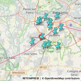 Mappa Via Brigata di Dio, 24044 Dalmine BG, Italia (3.12929)