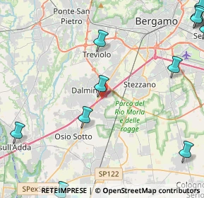Mappa Via Brigata di Dio, 24044 Dalmine BG, Italia (6.71667)