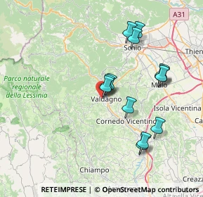 Mappa Via Pola, 36078 Valdagno VI, Italia (6.99385)