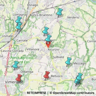 Mappa Via Albareda, 20886 Aicurzio MB, Italia (3.02833)