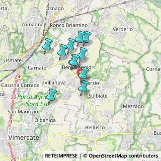 Mappa Via Albareda, 20886 Aicurzio MB, Italia (1.31636)