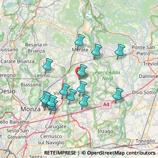 Mappa Via Albareda, 20886 Aicurzio MB, Italia (7.326)