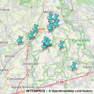 Mappa Via Albareda, 20886 Aicurzio MB, Italia (3.14077)