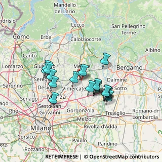 Mappa Via Albareda, 20886 Aicurzio MB, Italia (10.645)