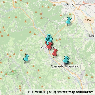 Mappa Via S. Cristoforo, 36078 Valdagno VI, Italia (1.95067)
