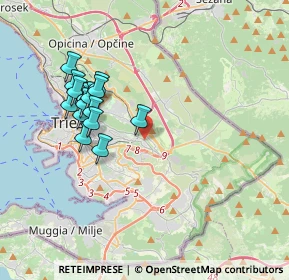 Mappa Via Carlo De Marchesetti, 34128 Trieste TS, Italia (3.49625)