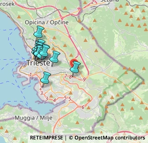 Mappa Via Carlo De Marchesetti, 34128 Trieste TS, Italia (3.73933)