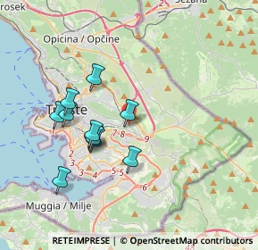 Mappa Via Carlo De Marchesetti, 34128 Trieste TS, Italia (3.26545)