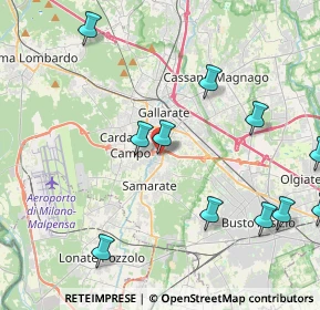 Mappa Via Mottarone, 21017 Samarate VA, Italia (5.00455)