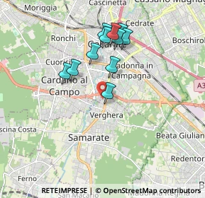 Mappa Via Mottarone, 21017 Samarate VA, Italia (1.56273)