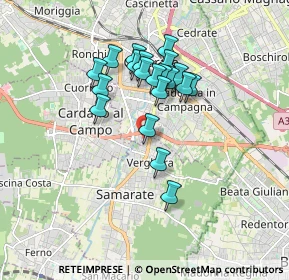 Mappa Via Mottarone, 21017 Samarate VA, Italia (1.447)