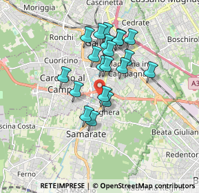 Mappa Via Mottarone, 21017 Samarate VA, Italia (1.4075)