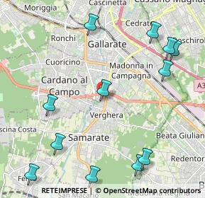 Mappa Via Mottarone, 21017 Samarate VA, Italia (2.70083)