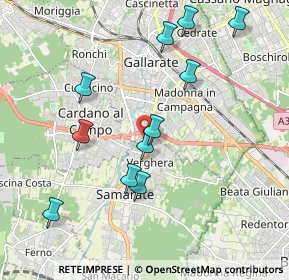 Mappa Via Mottarone, 21017 Samarate VA, Italia (1.99)