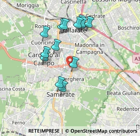 Mappa Via Mottarone, 21017 Samarate VA, Italia (1.68231)