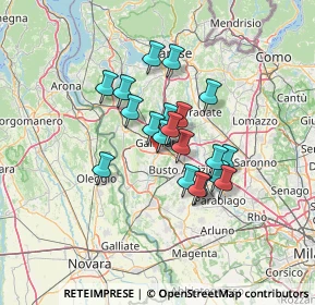 Mappa Via Mottarone, 21017 Samarate VA, Italia (9.768)