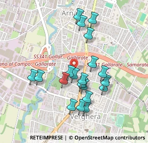 Mappa Via Mottarone, 21017 Samarate VA, Italia (0.422)