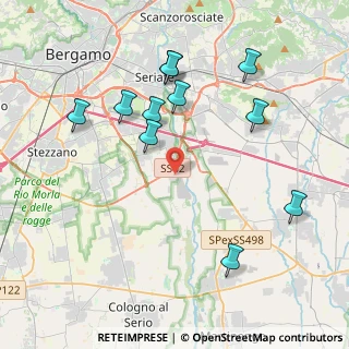 Mappa Via dei Pascoli, 24050 Grassobbio BG, Italia (4.23545)