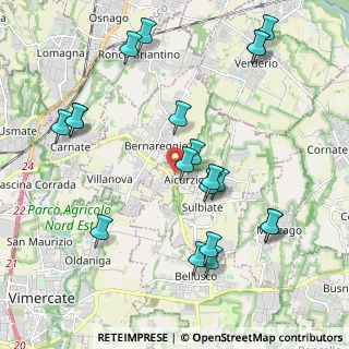 Mappa Strada delle Santogne, 20886 Aicurzio MB, Italia (2.2565)